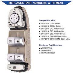 Mercedes-Benz C-Class Master Power Window Switch – Front (Driver Side)
