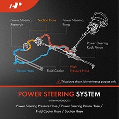 Power Steering Return Hose Line Assembly Compatible with Dodge Dakota,