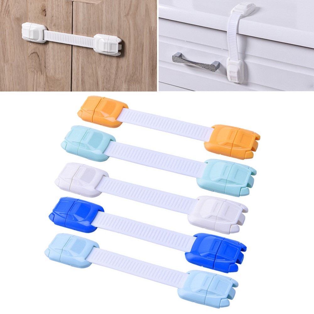 5Pcs Child Security Locks Car Shape Durable Multifunctional Wardrobe Protection