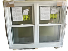 NEW Hayfield Vinyl Clad Window, smoked lower glass size: 19″ 15/16 X 17 “3/16