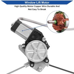 Rear Left Driver Side Power Window Regulator with Motor Obaee 748-512 Compatible