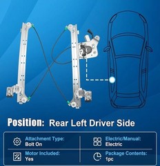 741-578 Rear Driver Side Power Window Regulator with Rear Left Driver Side