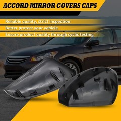 1 Pair Door Side Rearview Mirror Covers Caps Compatible with Accord 2008 2009
