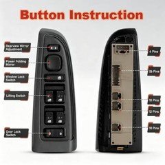 15883323 Front Driver Side Master Power Window Switch&Bezel | Compatible for