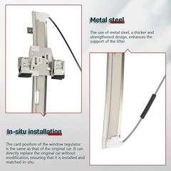 Power Window Regulator with and Motor Front Left 2005-2010 for Dodge Dakota