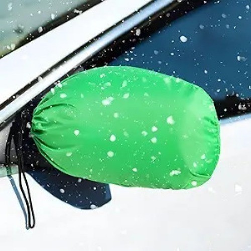 2 Pcs Universal Green Side Mirror Covers for Car Exterior Rearview Protection Ag