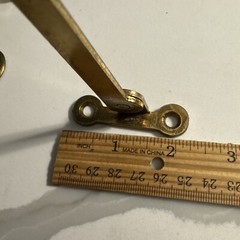 Vintage Window Ventilation Sash Lock 9 New Old Stk 3Open Johnson’s Pat1919 Brass