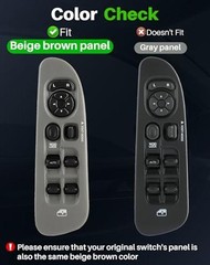 Power Window Switch Fit for 2002-2009 Dodge Ram 1500 2500 3500 Beige Brown