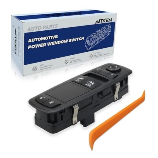 Driver Power Window Switch w/o Power 2 Door, without Power Mirror Folding