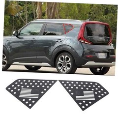 Rear Side Window Louvers Air Ven Trim Accessories Compatible （2019-2024）Style B