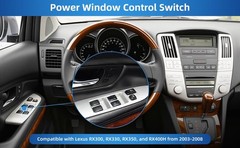 OE: 84040-48140, Front Left Driver Side 20 Pins Power Window Switch,