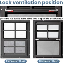 Durable 2 Pack Shed Windows 12″ x 18″ with Tempered Glass & Flush Mount Design