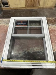 Qty Of 1 Thermo-Tech Vinyl Double Hung Energy Efficient Window 27.5” X 35.5”