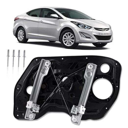 Window Regulator Driver Side Without Motor for Front Left Side Compatible with