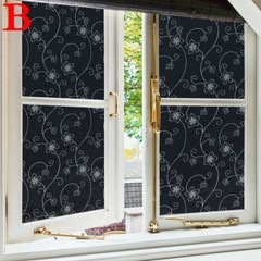 Self Adhesive Glass Window Door Sticker Film Frosted PVC Privacy Decor Floral