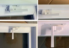 Hopper Window 30 x 13.75 Basement Laundry Room Garage White Vinyl 2 Latches