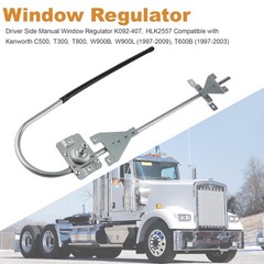 Driver Side Manual Window Regulator K092-407, HLK2557 Compatible with Kenworth
