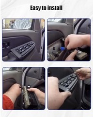 15883318 Master Power Window Switch w/Bezel Front Driver Brown Replace 15883318
