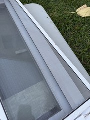 American Craftsman 70 Series 30 1/2 x 31 White Vinyl Sliding Window w/ Screen
