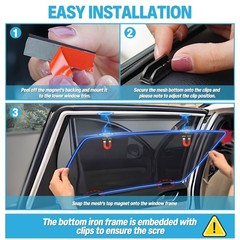 ZATOOTO Car Window Shades for Honda Civic 2022-2025, 4 Pack Honda Civic Sun S…