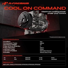 A/C Compressor with Clutch Compatible with Kia Rio 1.6L 2006-2011, Rio5 1.6L