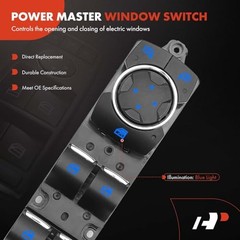 3-Pin Master Power Window Switch for Lincoln MKZ 2013-2020 MKC