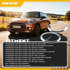Headlight Trim Ring Compatible with MINI Cooper F55 F56 F57 2014 F55/2014-2021