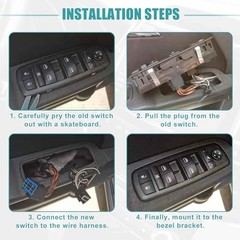 Front Left Driver Side Master Power Window Switch Replaces Fit for Kia Forte