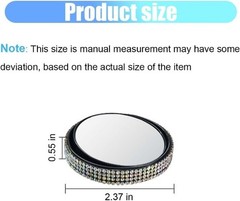 2PCS Rearview Mirror Blind Spot Mirrors – 2” 360° Adjustable Color: Colorful