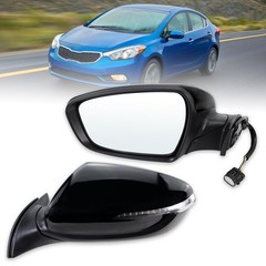 Left Driver Side Mirror Compatible With 2014 2015 2016 Kia Forte With Manual Fol