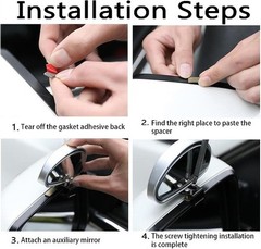 Blind Spot Mirrors 2 Pack – Universal Outside Rear View Mirror with Wide Field o