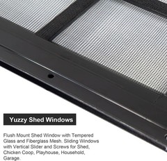 Versatile 12″ x 18″ Tempered Glass Windows for Sheds, Coops & Garages – 2 Pack