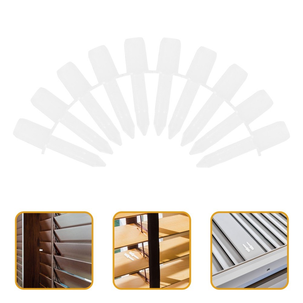 20Pcs Plastic Shutter Louver Repair Pins Reusable Kit for Window Fixing
