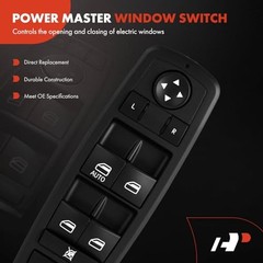 Front Left Driver Side Power Window Switch – Auto Up & Down – Compatible