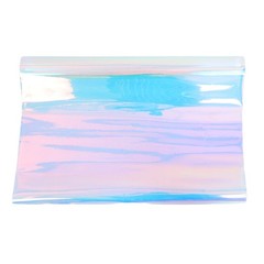 1 Set Reusable Iridescent Glass Tint Decorative Privacy Window Film Multicolor