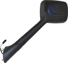 Replacement for Peterbilt 579 Hood Mirror Black Assembly with Heater LH side