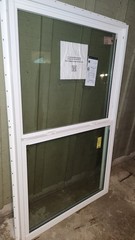 MGM Industries 6010 Single-Hung White Window Low-E Double Pane Argon 32×27 5/8
