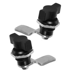 2Pcs Black T Handle Cam Lock for Electrical Panel Door Smooth Operation Latch