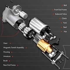 Starter Motor Compatible with Mercedes-Benz B250 15-19, CLA250 CLA45 AMG 14