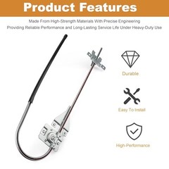Driver Side Manual Window Regulator K092-407, HLK2557 Compatible with Kenworth