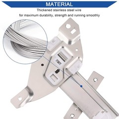 Obaee Front Left Driver Side Power Window Lift Regulator with Motor Assembly