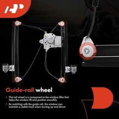 Front Right Power Window Regulator with Motor Compatible with Chevy Cruze
