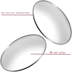 Newest Upgrade Blind Spot Mirror, 3-3/4″ Roun Color: 3-3/4 mirrorSize: 2 Piece