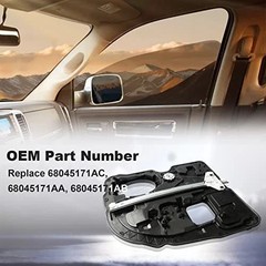 Rear Right Window Regulator Compatible with Dodge Ram 2009-2020 Passenger Side