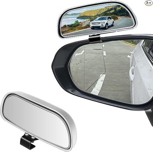 Blind Spot Mirrors 2 Pack – Universal Outside Rear View Mirror with Wide Field o