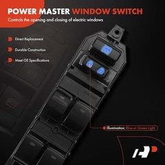 Front Driver Master Power Window Switch Compatible with 2008-2015 Toyota Land