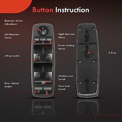 Master Power Window Switch A1698206710 for Mercedes A160 A190 B180 B200 04-12