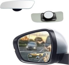 2PCS Frameless Rectangle Blind Spot Mirror for Car, Adjustabl Model: Frameless