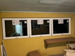 QTY9 MI Windows – White Awning Casement Vinyl Window – Top Hinge – Impact Glass
