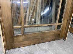 Craftsman style door/window fixed in frame double pane tempered glass 83X48